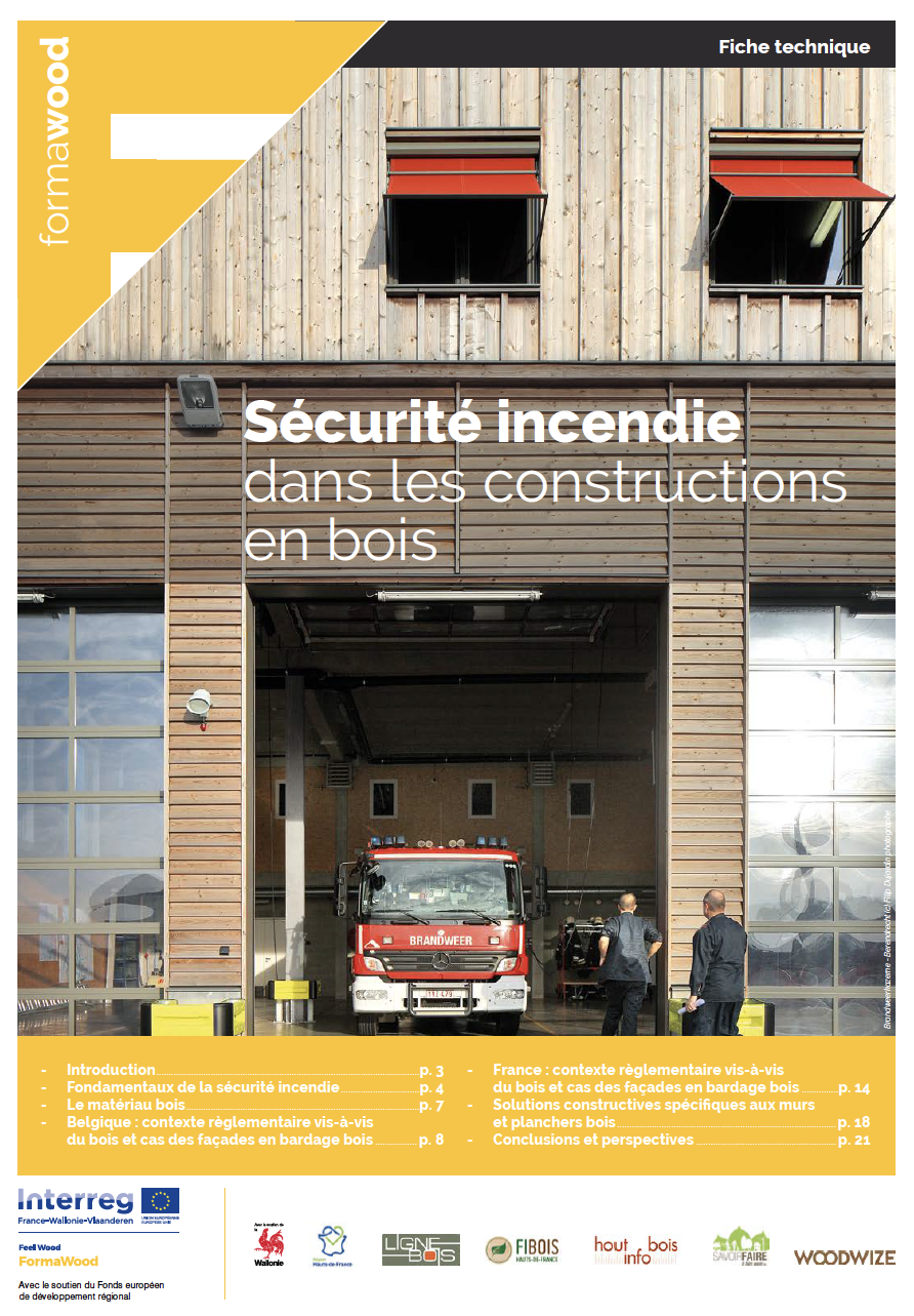 Nouvelle fiche technique sur la sécurité incendie dans les bâtiments en bois